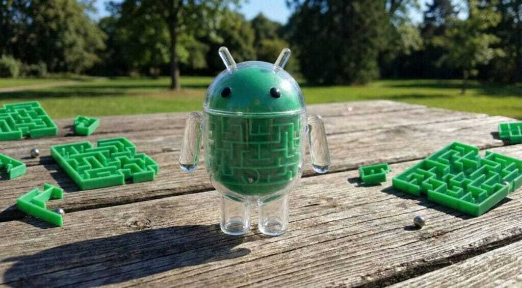 Android a-MAZE-ing Collectible от Google: Ностальгическая игрушка-головоломка
для вашего стола